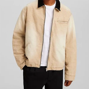 2025 Custom Design Wholesale Denim Jacket Men's Slim Fit Casual Style Denim Jeans Jackets and Coats OEM Serviced Customization