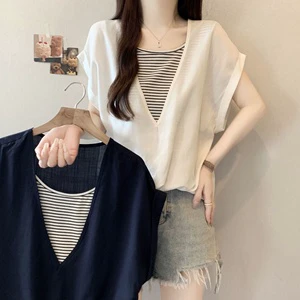 2XL 3XL 4XL Plus Size Short-sleeved T-shirt Women's Summer Loose Women's T-shirts Slimming Going Out Tops