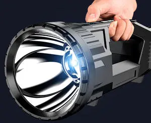 USB Explosion-Proof Spotlight with COB Side Light, Waterproof High-Power Handheld Flashlight for Emergency Use