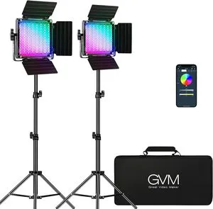 GVM 850D RGB LED Video Light Panel Professional Photography Lighting Kit Youtube Fill Lights With App Control for Stream Live