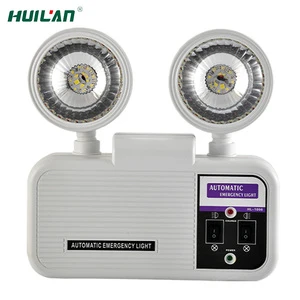 Versatile Application Cold White High Temperature Resistance Two Head 3W LED Emergency Light for Sports Halls & Office Buildings