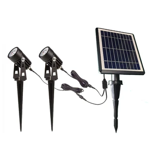 Outdoor Motion Sensor Decorative Bright Led Solar Garden Lights Aluminum ABS Construction IP54 Rated Soft Warm White 3m Cable