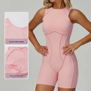 Women One-Piece Yoga Suit Fashionable Sports Fitness Bodysuits&Jumpsuits Gym Jumpsuit Customize