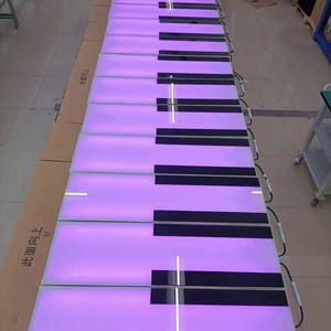 2025 New Hengyu Outdoor Waterproof Led Brick Light Infinity 3d Brick Light Interactive Led Floor Piano Kids Brick Lights