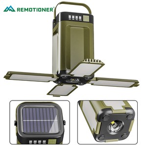 Foldable Camping Light Power Bank Rechargeable Lantern Waterproof Portable Flashlight LED Tent Light For Camping Hiking