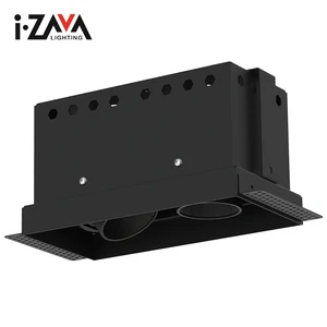 High Efficiency Spotlights Ceiling Recessed Aluminum IP20 20W COB Led Grille Light