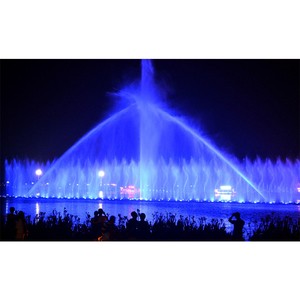 High Quality Stainless Steel Dynamic Lake 1D 2D Led Light Pool Dancing Water Outdoor Musical Floating Artificial Lake Fountain