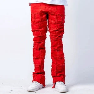 Wholesale Style Ripped Jeans Pant Quick Dry Casual Design Men's Trouser Plus Size Blend Featuring Cotton Jeans Pants