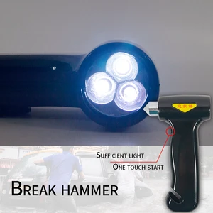 CAR ACCESSORIES Factory Price Bus Car Safety Hammer Multifunctional Safety Hammer With Led Light