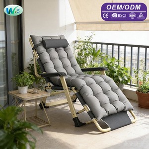 Outdoor Portable Folding Bed Folding Bed with Mattress Folding Camping Bed Beach Chairs Leisure Chair