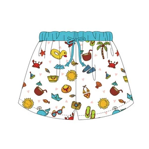 High Quality Fashionable Print Swimwear Summer Beach Shorts Toddler Kids Boys Custom Swim Trunks