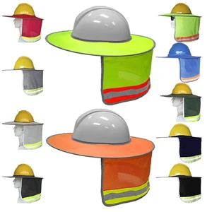 High Reflective Breathable Light Sun Shade for Half & Full Brim Safety Helmet Hard Hat Protect Neck and Head From Sunbeam