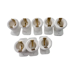 E14 Papaya Lamp Socket 24V E14 3Led 0.3W White Plastic Lamp Holder