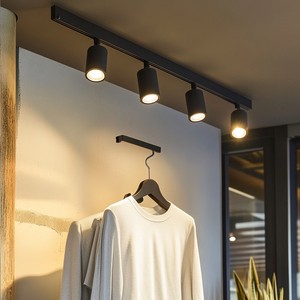 Modular Removable 220V Input Voltage Tunable White DALI Dimmable Anti Glare COB LED Track Light 360 Focus Zoomable Spotlight