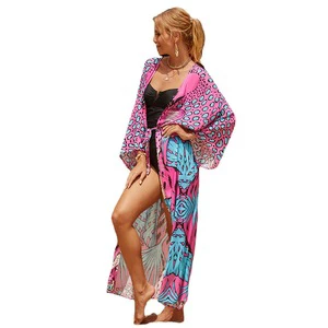Beach Cover up Shirt Printed Bikini Beach Vacation Cardigan Beach Jacket Swimwear Beachwear