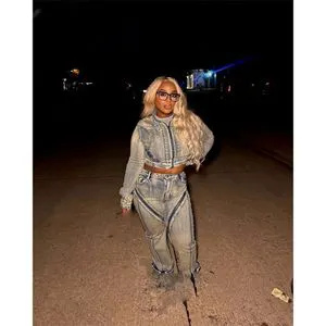 Women 2026 Spring Denim Suit Jacket and Pants Set Oversize Casual Chic Wide Leg Jumpsuit Alternative with Pockets