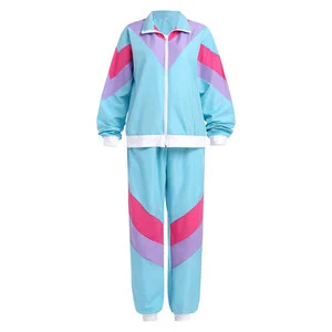 Windbreaker Suit Casual Jacket And Pant Set With Smooth Fabric And Relaxed Fit Style
