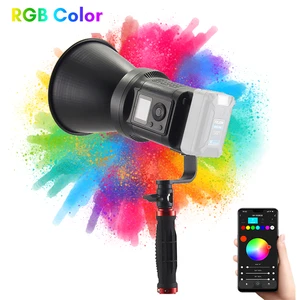TOLIFO SK-135VR SK-135FR V Type NP-F Type Battery Powered RGB LED COB Video Light for Video Photography Studio Film Shooting