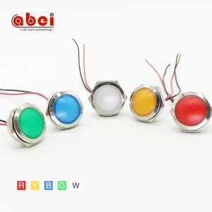 12mm 16mm 19mm 22mm Ball Head Signal Lamp Electrical Metal Led Indicator Light Motorbike pilot Led Equipment Indicator Lights