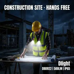 Battery Powered Bendable Arms LED Work Light 2 Brightness Levels Camping LED Neck Light Support OEM ODM