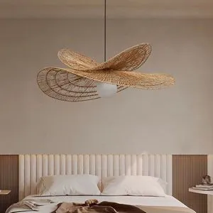 Handmade Bamboo Pendant Lamp with Elegant Design Durable and Lightweight for Modern Interior Decorations