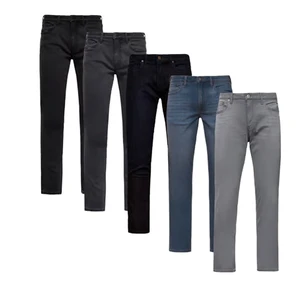Men's Straight Fit Plus Size Breathable Denim Jeans Custom Design Streetwear Pants