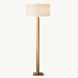 Wholesale Floor Lamp Modern Standing Light with Linen Shade for Hotel Villa Bedroom Living Room Project Lighting Decoration Home