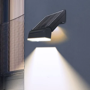 Best Selling IP65 Waterproof LED Solar Wall Lights 4000mAh Solar Garden Lamp 2 Lighting Modes Motion Sensor Solar Wall Lamps