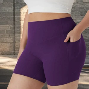 Women's Running Shorts Plus Sizes Solid Color 5