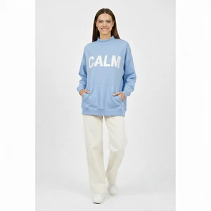 Trendy Loose Fit Mock Neck Sweatshirt for Women Oversized Mock Neck Sweatshirt with Cozy Premium Feel