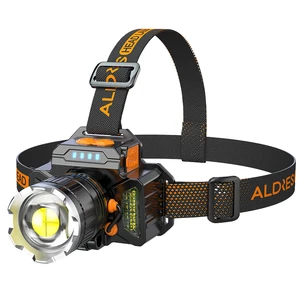 Portable 6000 Lumens LED Tactical Flashlight Headlamp Aluminum Alloy G9 Base IP44 USB Rechargeable Adjustable Beam 5000K