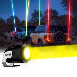 Outdoor Antenna Flag Round Tow Fat Super Bright Auxiliary Lamp Atv Utv Waterproof Rgb Green Bar Truck Led Offroad Driving Light