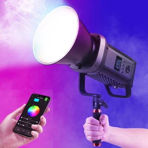 TOLIFO SK-200DRGB 200W Handheld RGB COB LED FILMING PHOTOGRAPHY VIDEO LIGHT SUPPORT V-MOUNT BATTERY for OUTDOOR PHOTOGRAPHY