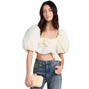 High Quality White Solid Women's Plus Size Short Sleeve Blouse Shirt High Street Style Cotton Bamboo Fiber Comfortable Sale Made