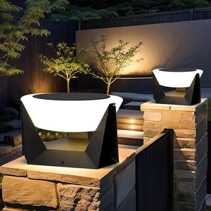 Solar LED Security Lights Outdoor Waterproof Dimmable Remote Control Light Sensor Battery Included Garden Aluminum White/Warm