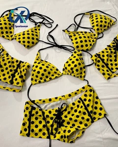 Custom Bikini with Matching Shorts 2 Piece Casual Beach Swimwear Manufacturer
