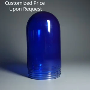 Colored External Thread Glass Lamp Shade, Hand Blown, Custom Size, Lighting Accessory