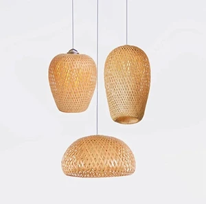 Japanese Bamboo Art Lamp for Hotels Restaurants Homestays Chinese Zen Tea Room Style Lighting Function for Southeast Asian Decor