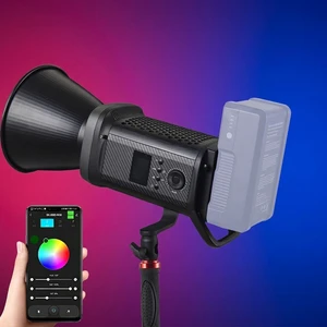 TOLIFO SK-200DRGB 235W HANDHELD RGB LED COB CONTINUOUS FILMING PHOTOGRAPHY VIDEO LIGHT SUPPORT V-MOUNT BATTERY OUTDOOR SHOOT