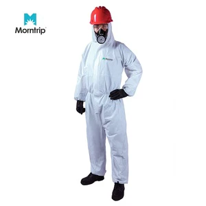 Cheap Price Ppes Protective Anti Static Asbestos Rated Chemical Resistant Water Proof 50gsm Microporous Disposable Coverall CE