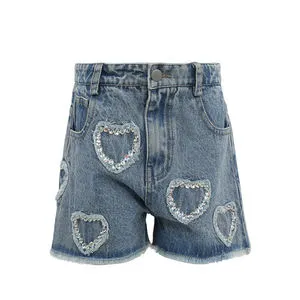 Wholesale Plus Size Shorts Women Curvy Fit Shorts Stretch Cotton Denim Fast Turnaround Factory Price