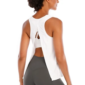 Hot Sale Yoga T-shirt Workout Sports Crop Top Yoga Clothes Open Back Top Gym Wear Fitness Running Yoga Shirts Wear for Women