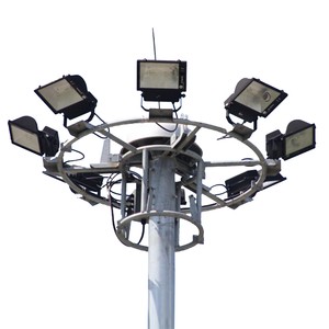 Automatic Lifting High Mast Tower with Led Flood Lighting 10m 15m 30m High Mast Pole
