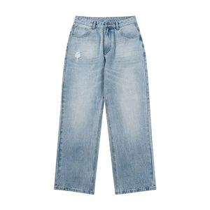 2025 Men's Casual Retro Straight Stretch Large Size Long Jeans American Washed Denim With Summer Quality Mid Waist Vintage Style