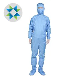 SKPURE Factory Price Polyester Lint Free Anti Static Overall ESD Coverall for Cleanroom