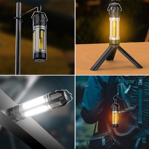 KXK-K1 Rechargeable Portable LED Camping Lantern High Brightness Outdoor Lamp with Stepless Dimming & Magnet Hook