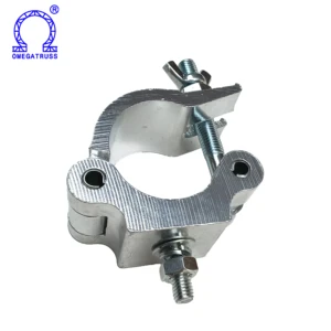 Aluminum Durable Folding G Clamp Light Hook Silver/Black Professional Stage Lighting Truss Clamps 50mm Wide OMEGATRUSS LGC082