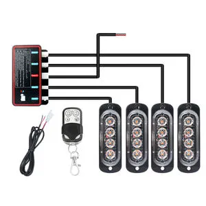 New Wireless Remote Control LED Grille Light High Performance Waterproof for Car Truck SUV With Plug and Play Led Lights for Car