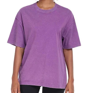 High Performance Breathable Plus Size Women's Oversize T-Shirt with Custom Design Short Sleeve 100% Cotton