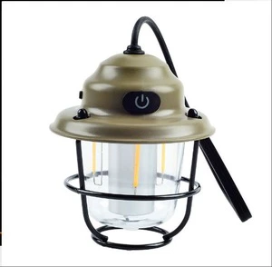 Wholesale New Outdoor Portable Hanging Light Waterproof USB Rechargeable 5W LED Lantern Camping Tent Lamp 10000 Hours Working